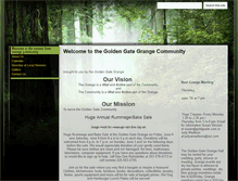 Tablet Screenshot of goldengategrange.com
